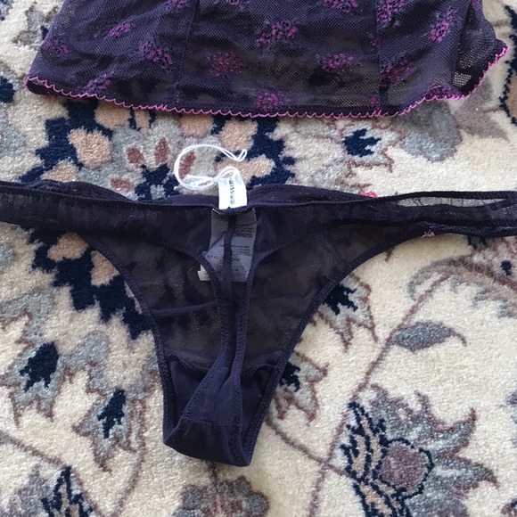 Intimissimi Victoria Secret Camisole and Thong Size S Purple and Pink - Picture 6 of 6